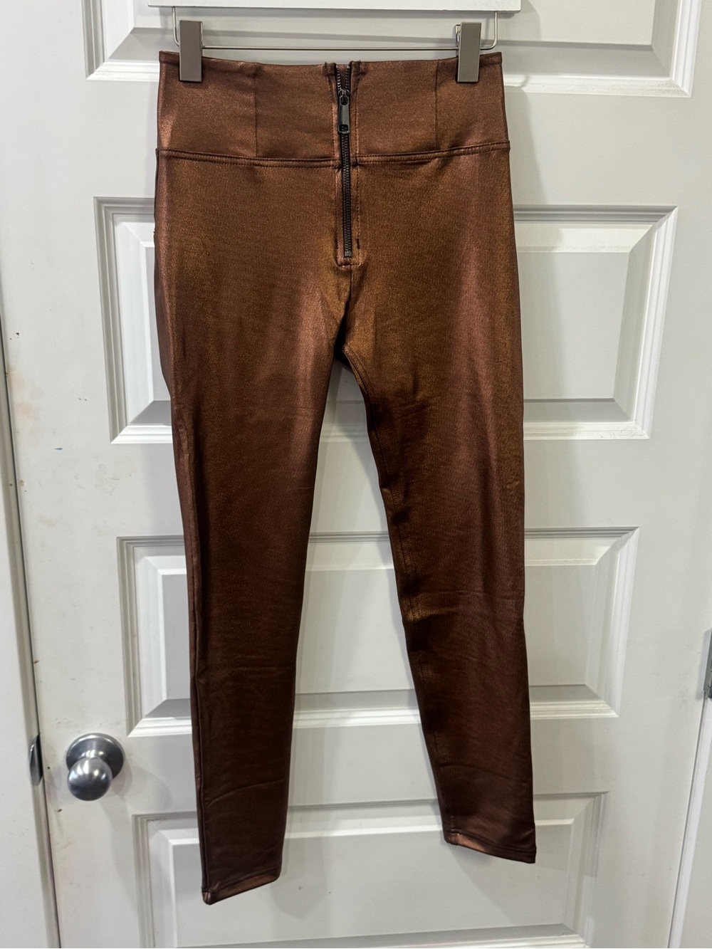 Freddy Metallic Copper High-Waist Leggings